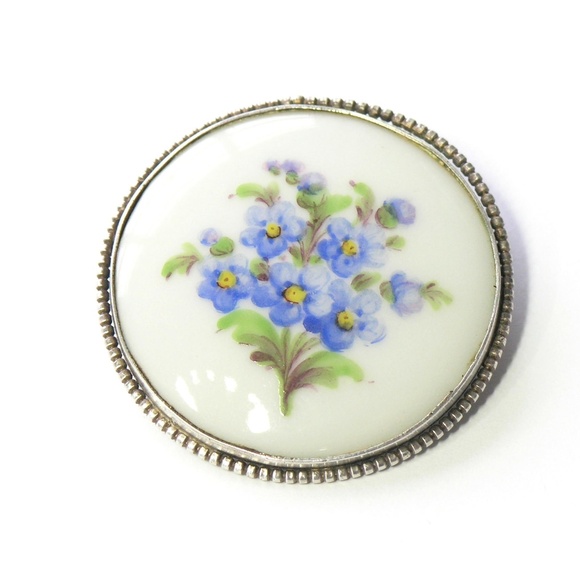 Vintage Forget - Me - Not Brooch - Picture 1 of 6